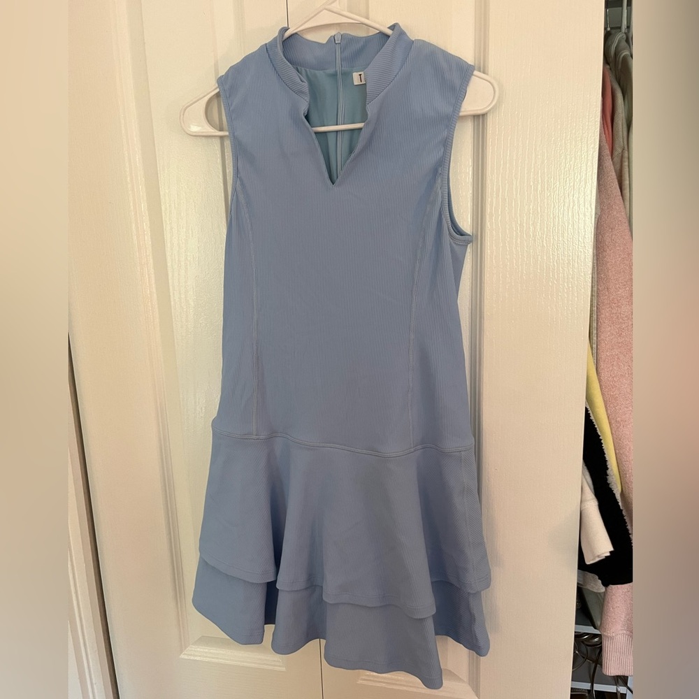 TCEC Light Blue Athletic Tennis Mini Dress